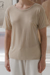 BASERANGE loose T-shirt TOLO-BL-000 cochlea
